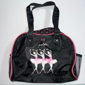 ABT American Ballet Theatre Spotlights Dance Tote Duffle Bag Black Pink Ballet